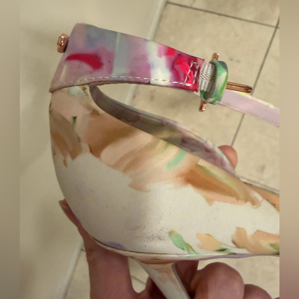 Ted Baker Multicolor Floral Heels called “Hanging Gardens” - Picture 10 of 11